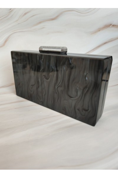 BOLSO FIESTA CAREY NEGRO Y PLATA 2