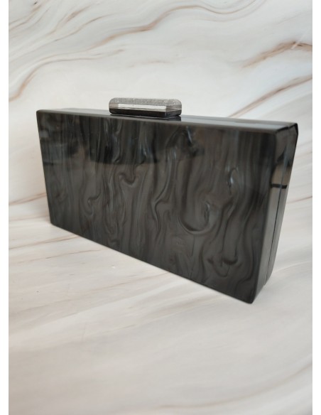 BOLSO FIESTA CAREY NEGRO Y PLATA