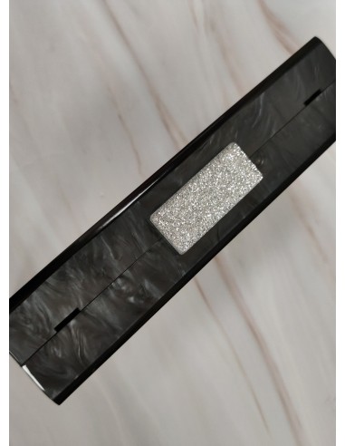 BOLSO FIESTA CAREY NEGRO Y PLATA