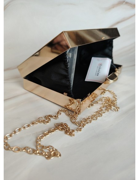 BOLSO CLUTCH NACAR BLANCO