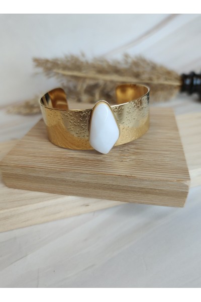 BRAZALETE PIEDRA OVALADA