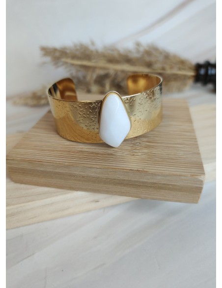 BRAZALETE PIEDRA OVALADA