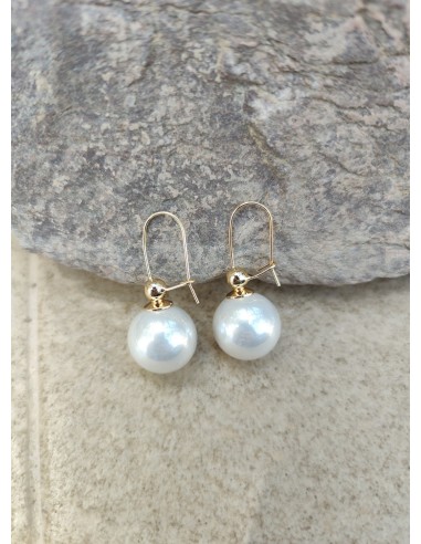 PENDIENTES GANCHO CON PERLA