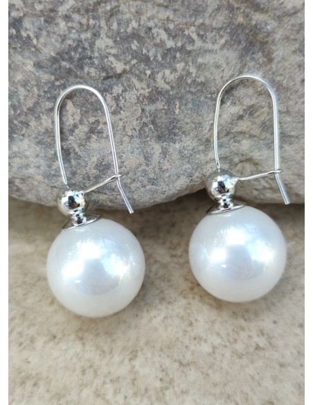 PENDIENTES GANCHO CON PERLA