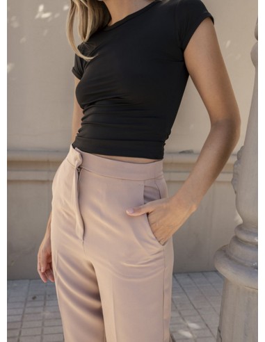 PANTALÓN BAJO VUELTO NUDE