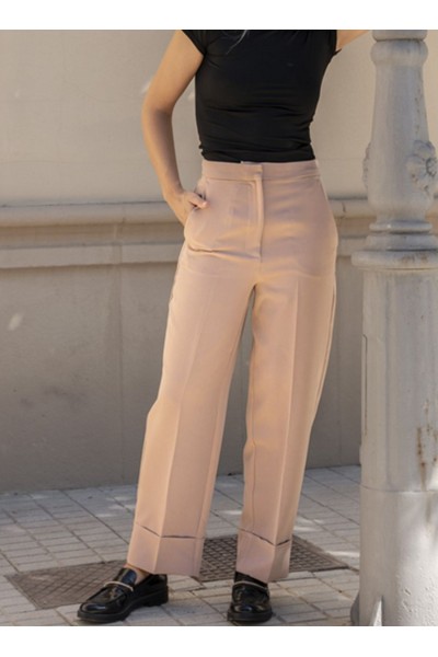 PANTALÓN BAJO VUELTO NUDE 2