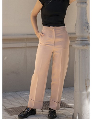 PANTALÓN BAJO VUELTO NUDE