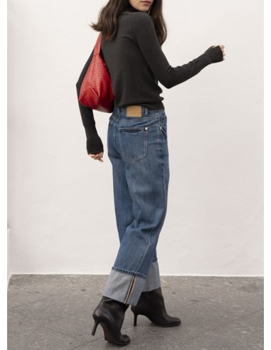 JEANS RECTO BAJO VUELTO