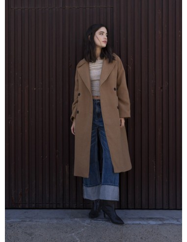 ABRIGO CRUZADO OVERSIZE MARRÓN